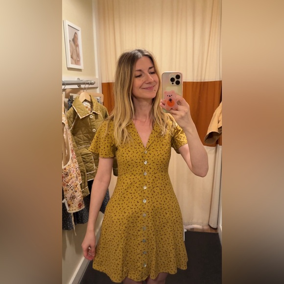 Madewell Kacie Mini Shirtdress in Bitsy Bouquet Size 00 - Picture 1 of 13